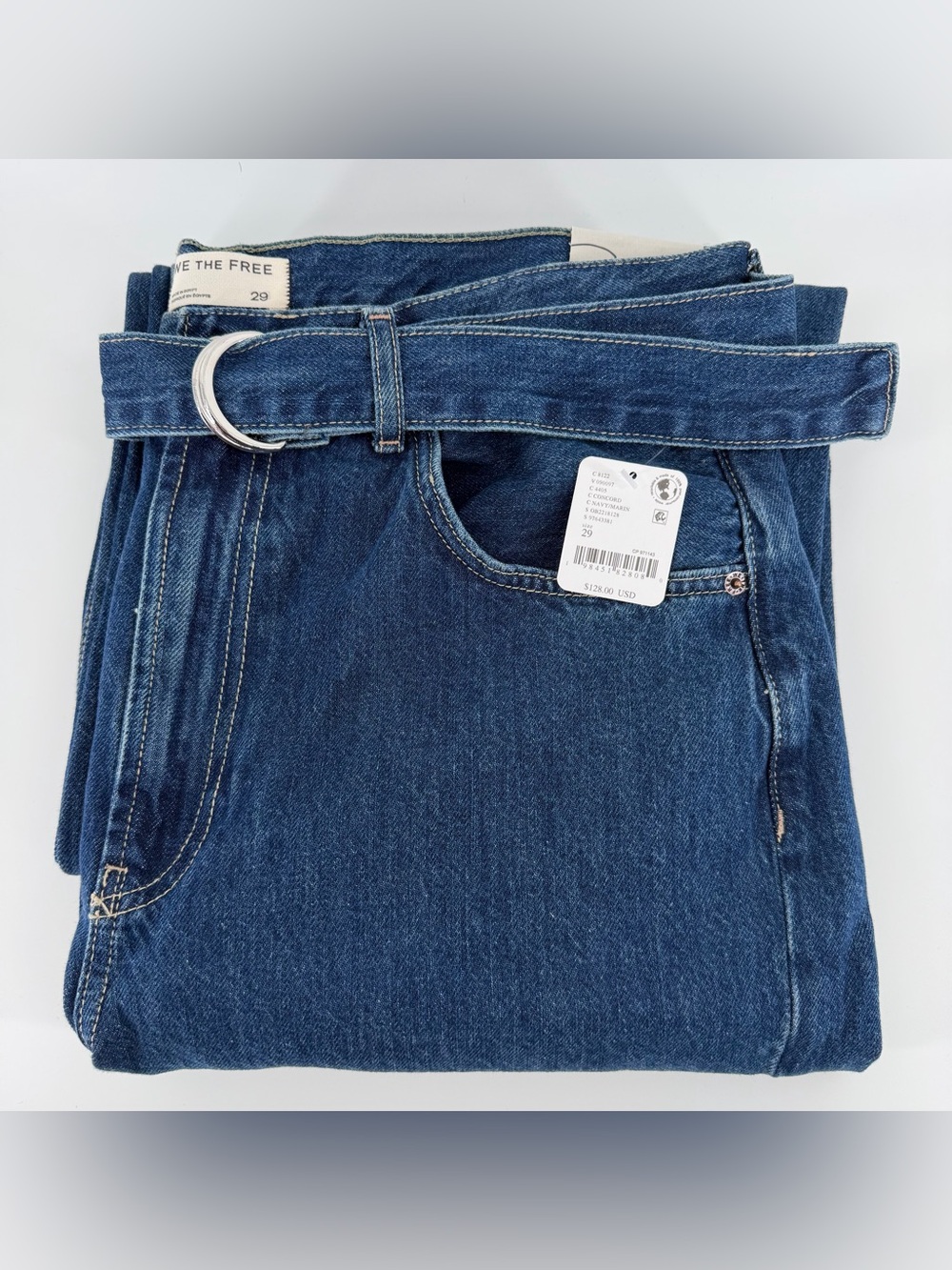 We The Free Indigo Wide-Leg Belted Flare Jeans - Picture 13 of 14